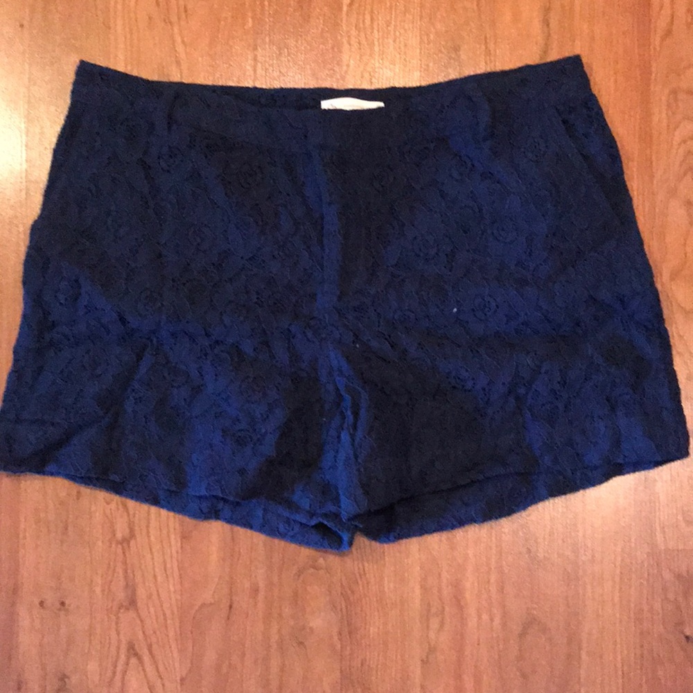 Lace Blue Shorts